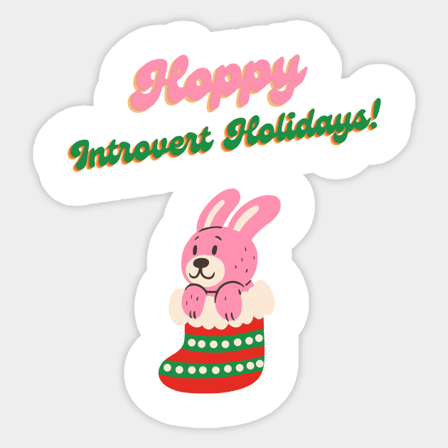 Hoppy Introvert Holidays Sticker by Infj Merch